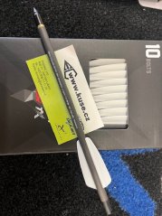 Carbon šípy pro kuše Aligator a Cobra Siege Adder, 10ks