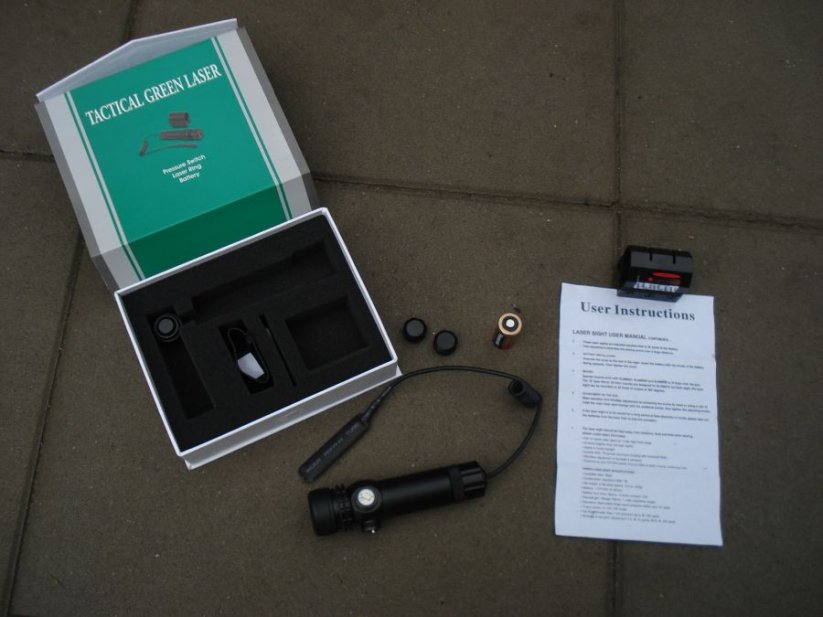 Tactical green laser