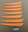 Letky - Vanes orange 10 cm