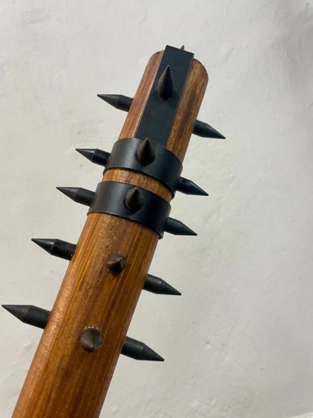 Club with steel spikes