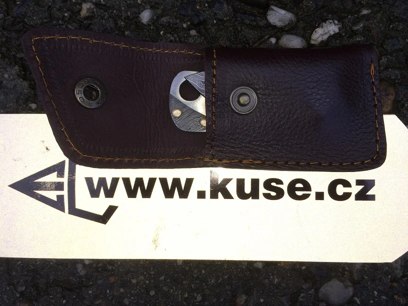 Damascus - Flat folding knife
