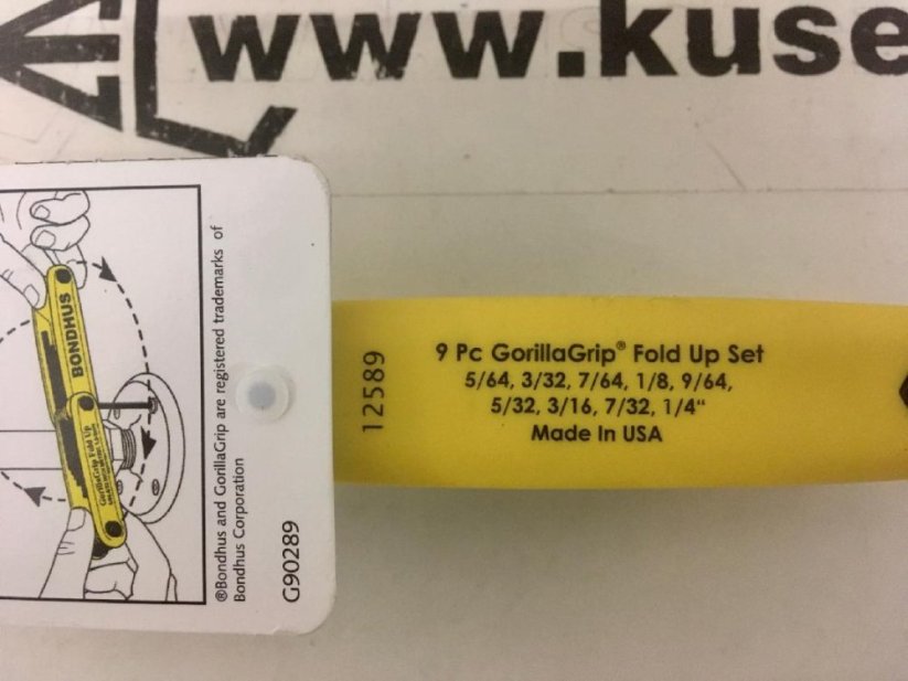 Bondhus Gorilla Grip, set of inch tools