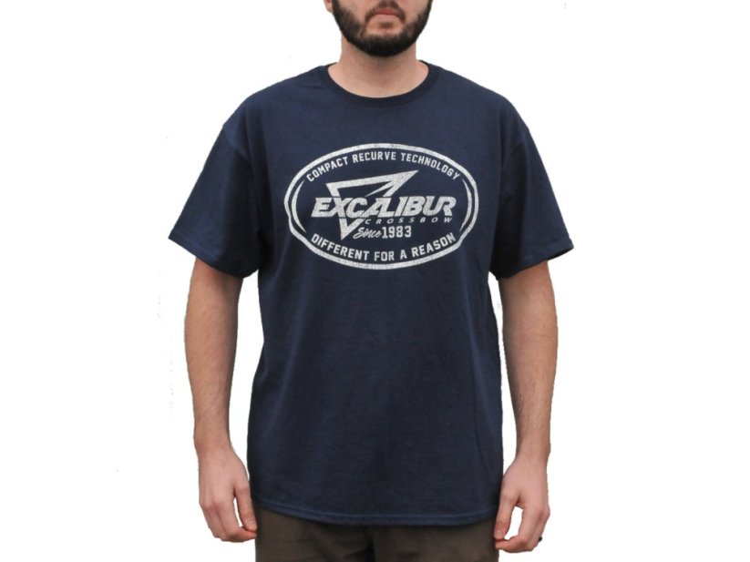 SHORT SLEEVE T-SHIRT triko modré Excalibur