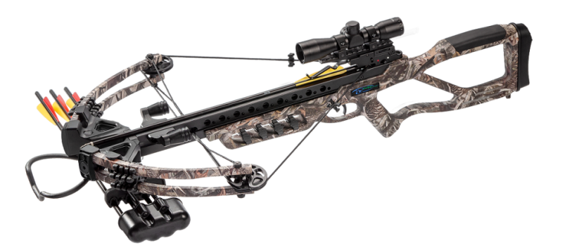 Kuše Mankung XB 86 Fighter Camo 185 lb set s optikou