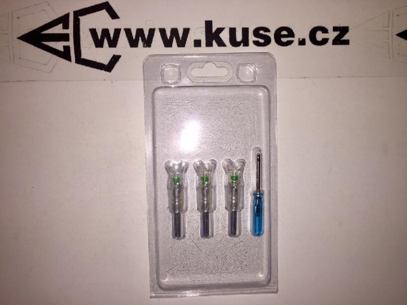 Svítící zadní inserty pro šípy luků, 3ks