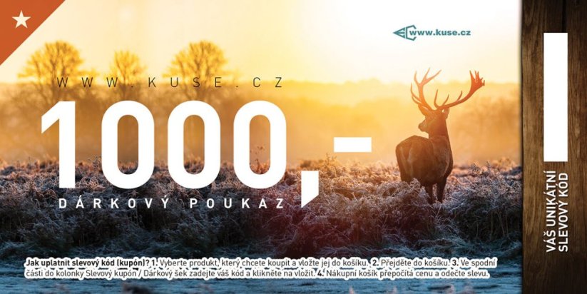 Dárkový šek 1000