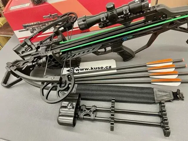 Crossbow Man Kung MK XB 65 Chester Black, compound crossbow, 431 FPS, set with optics