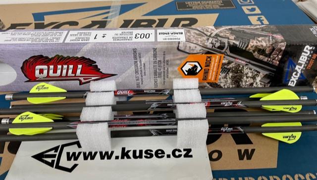 Quil. Rhino 16,5" original Excalibur arrows, 5 pieces