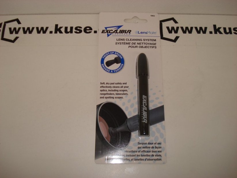 Excalibur cleaning pen for optics