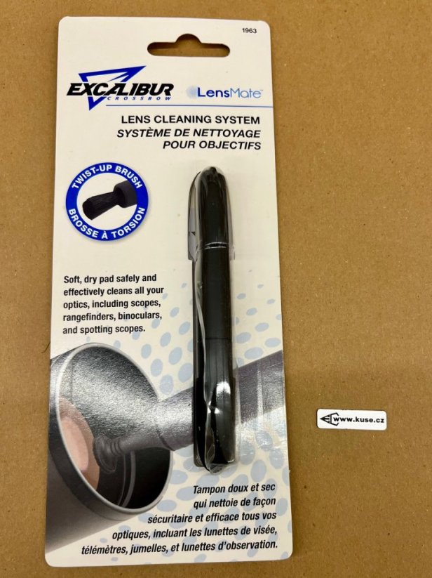 Excalibur cleaning pen for optics
