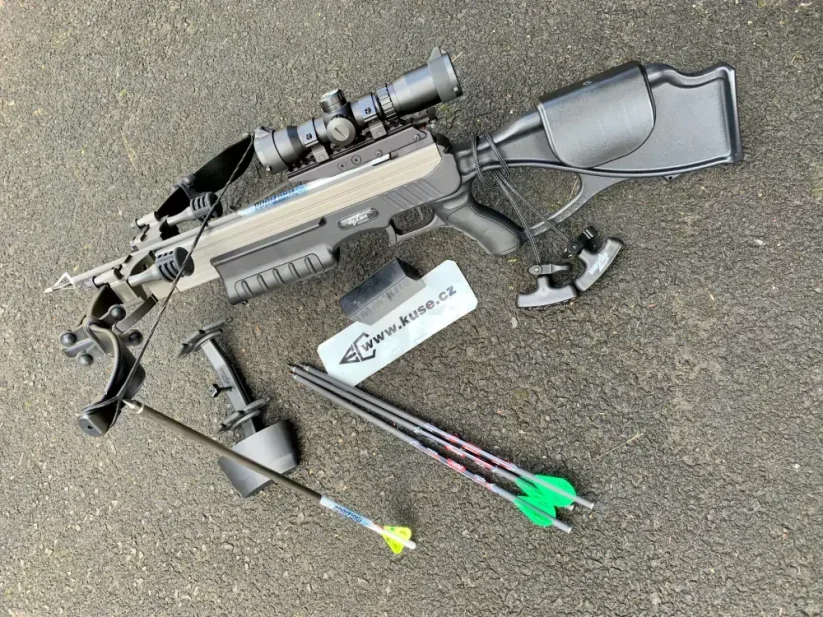 Excalibur Micro MAG 340 Black SMU set with Tact 100 scope and cheekpiece